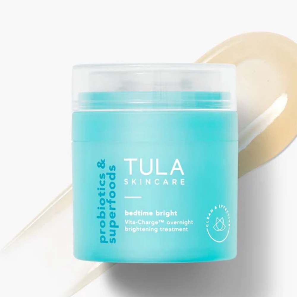 TULA bedtime bright™ Vita-Charge™ overnight brightening treatment